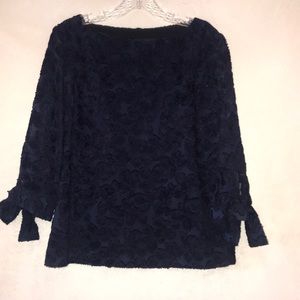 Banana Republic blue floral top